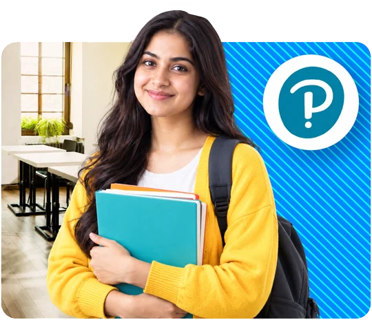 Indian student with books ready for PTE coaching
